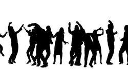 Dancing people Stock Footage