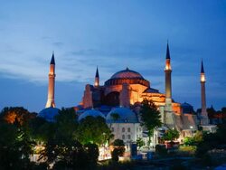 Hagia Sophia, Istanbul, Turkey, Timelapse Stock Footage