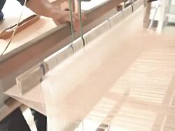 Hand at weaving. Stock Footage