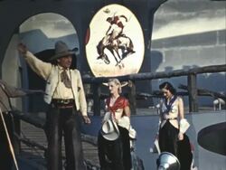 1939 World's Fair - Wild West Rodeo Stock Footage