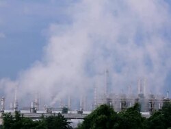 Twilight Petroleum Refinery Stock Footage