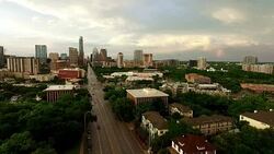 Rainbow Over Austin Texas Stock Footage