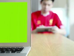 HD - Working on computer at desk Stock Footage