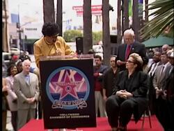 Dediction of Etta James's Walk of Fame Star Stock Footage