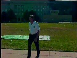 911 terrorist attack on the Pentagon Building Stock Footage