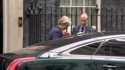 Theresa May departing Downing Street News Clip