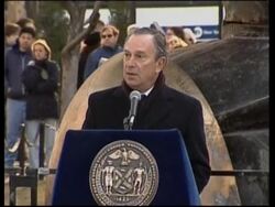 Memorial for Sept 11 attacks, WTC site, voxpops News Clip