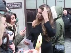 Nadine Coyle at BBC Radio One Stock Footage