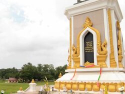 Anouvong Monument Stock Footage