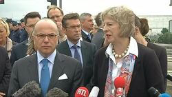 Theresa May signs deal with France in relation to the Calais migrant crisis News Clip