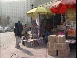 Exteriors of North Korean embassy, vox pops News Clip