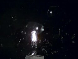 High speed Light bulb exploding Stock Footage