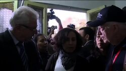 Former US president Carter tours polling station during visit to Cairo News Clip