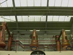 Tilt Down Reveal Brewery United Kingdom Stock Footage