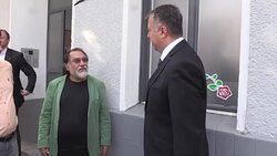 Aftermath of Turkish educational association targeted with arson attack Stock Footage