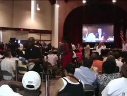 Protests grow one month after Trayvon Martin death Stock Footage