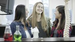 Teacher working with high school student Stock Footage