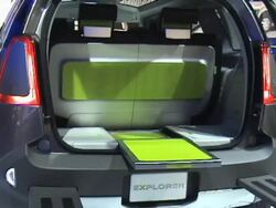 2008 Ford Explorer American concept SUV montage Stock Footage