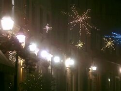 Christmas Lights In Ljubljana Stock Footage