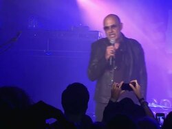 SPEECH: John Varvatos introduces his new Converse line and the band at John Varvatos and Converse celebrate the launch of the Converse by John Varvatos Weapon Stock Footage