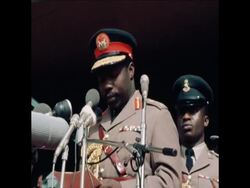 SYND 9 2 77 AMBASSADOR YOUNG WITH GENERAL OBASANJO AT TRIBAL DISPLAY Instructional Video