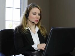 Customer Service Woman Stock Footage