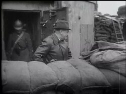 PERSONALITIES VISIT WAR ZONE - News Clip