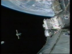 Russian supply ship docks at ISS News Clip