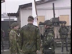 Bosnia - Field hospital handed over to US army News Clip