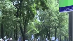 CLEAN : Thousands march against gay marriage in Mexico City News Clip