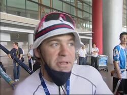 US cycling team arrives wearing anti-pollution masks, Aus team comment News Clip