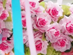 hanging flower bouquet Stock Footage
