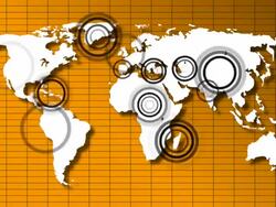 World Signs and Capital Cities Stock Footage