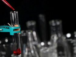 Test Tube and Glassware Stock Footage