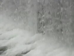 HD 1080i Water over dam at Camp Wood Texas Stock Footage