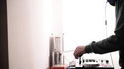 Dj mixer. Close up Stock Footage