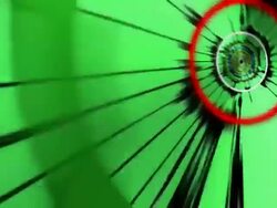 speeding up in  green tunnel background Stock Footage