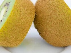 Close up of rotating kiwi fruit Stock Footage