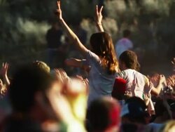 young people at a Hindu festival Stock Footage