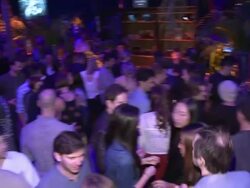 ATMOSPHERE at Abercrombie & Fitch's "The Making Of A Star" Spring Campaign Party Stock Footage
