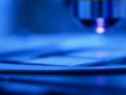 Close-up of Microscope Stock Footage