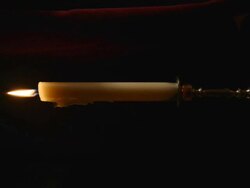 Burning Candle (Time-Lapse) Stock Footage