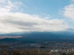HD Time-lapse: Fujisan Landscape with cloud Stock Footage