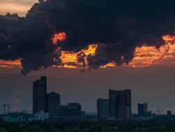 TIME LAPSE: Multi storey house Stock Footage