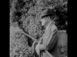 CAN 085 W. SOMERSET MAUGHAM AND SEARLE FILE FOR 90TH BIRTHDAY News Clip