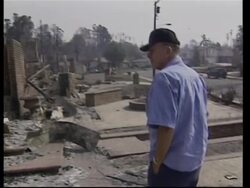 Families return to damaged homes, talk of escape News Clip