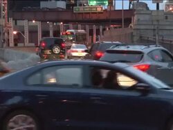 Cars Moving in Traffic Stock Footage