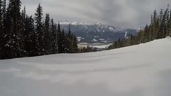 Skiing Point of View Stock Footage