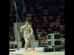 SYND 07 4 79 HIGHLIGHTS OF INTERNATIONAL GYMNASTICS TOURNAMENT Instructional Video