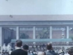 Graduation 1950's Stock Footage